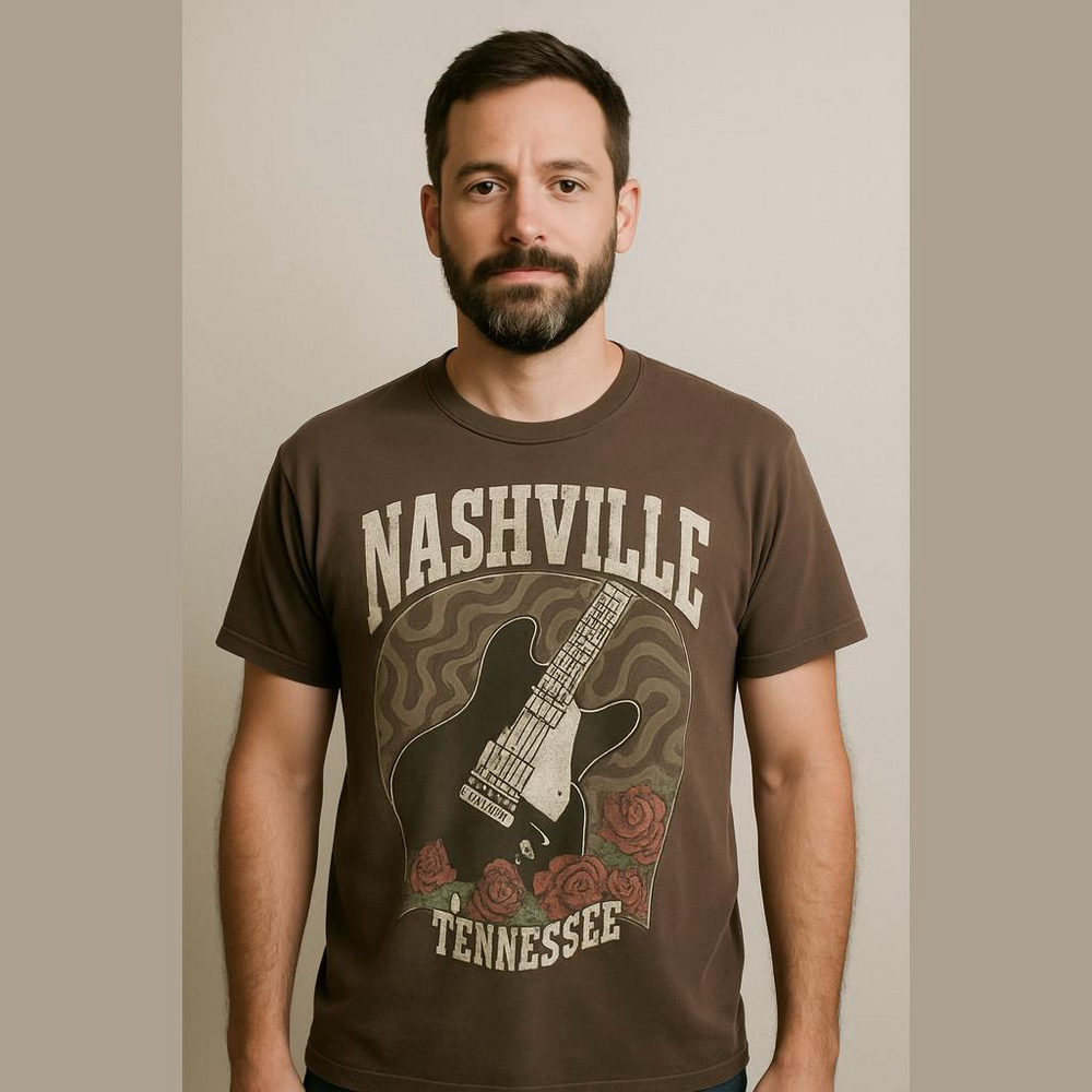 Goodie Two Sleeves Guitar Graphic T Shirt Large